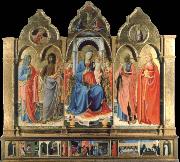 Virgin and child Enthroned with Four Saints